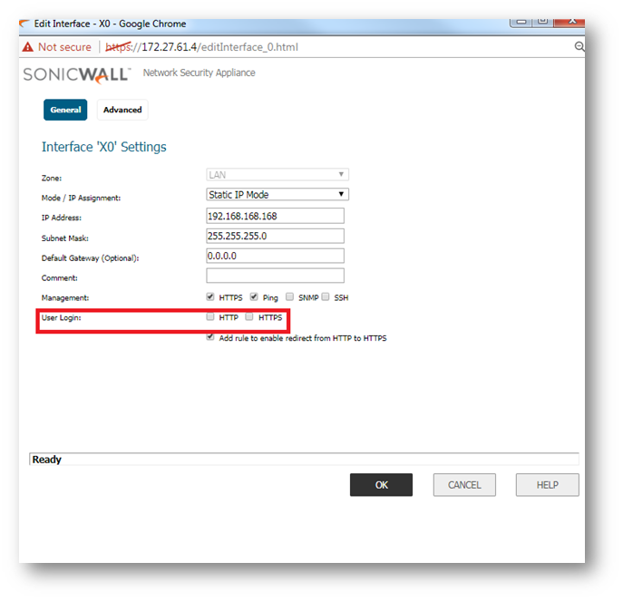 Troubleshooting a "Login failed HTTPS Administrator login not allowed