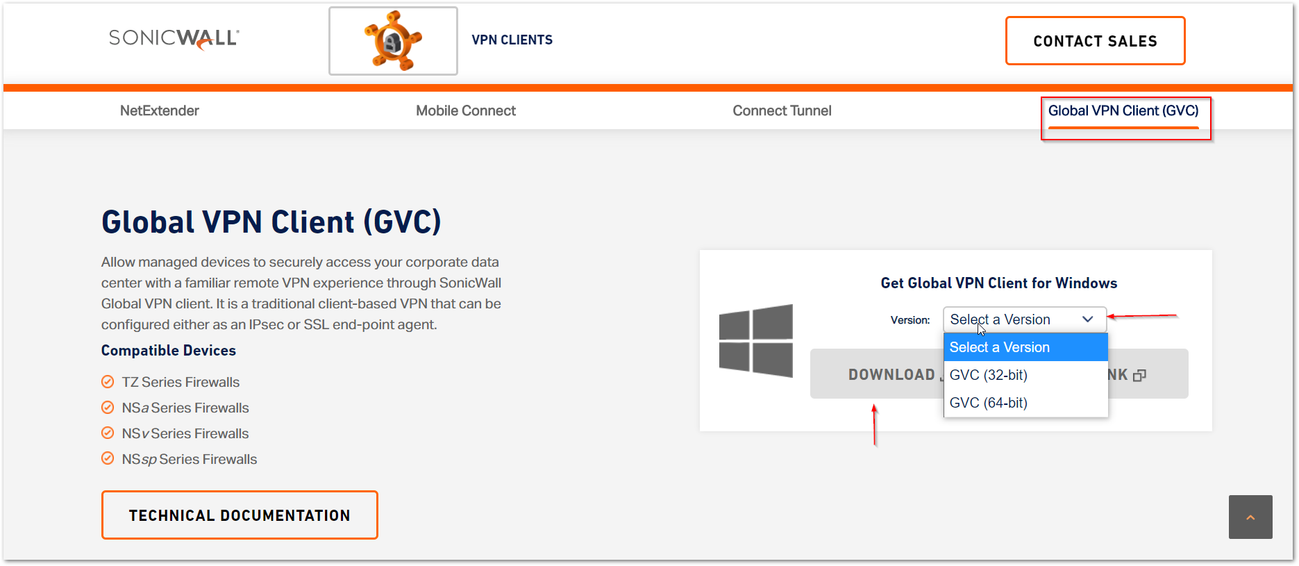 What is SonicWall VPN client?