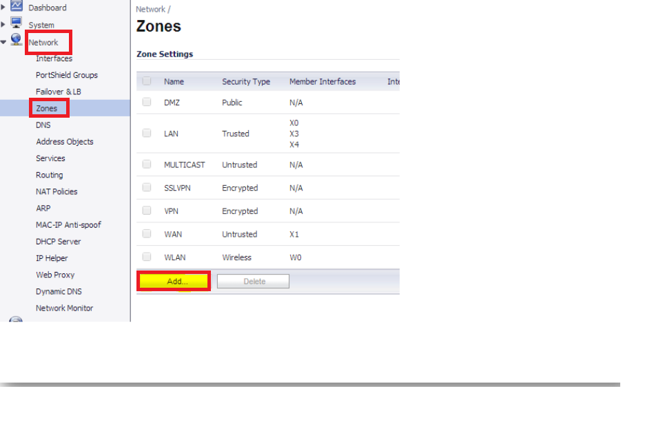 zone assignment sonicwall