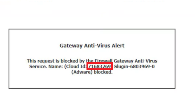 Gateway Anti-Virus error