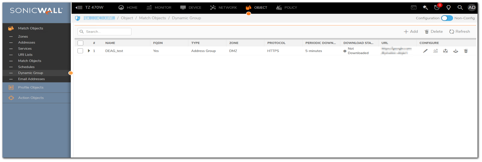 What are dynamic external objects/groups and how can we configure it?