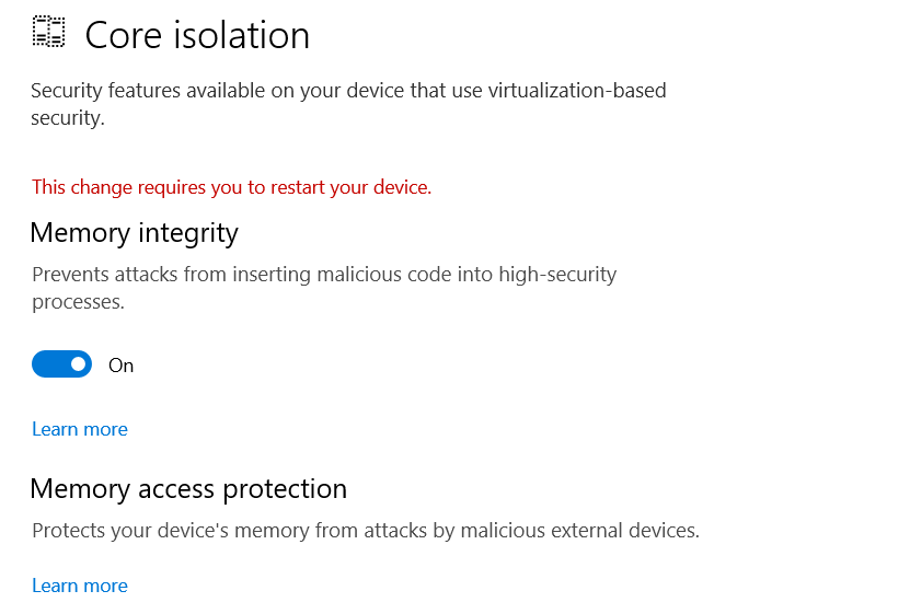 Unable to enable Memory Integrity on Windows due to Netextender Driver Unable to enable Memory Integrity on Windows due to Netextender Driver