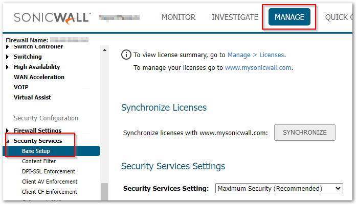 SonicWall Enforced Anti-Virus & Anti-Spyware