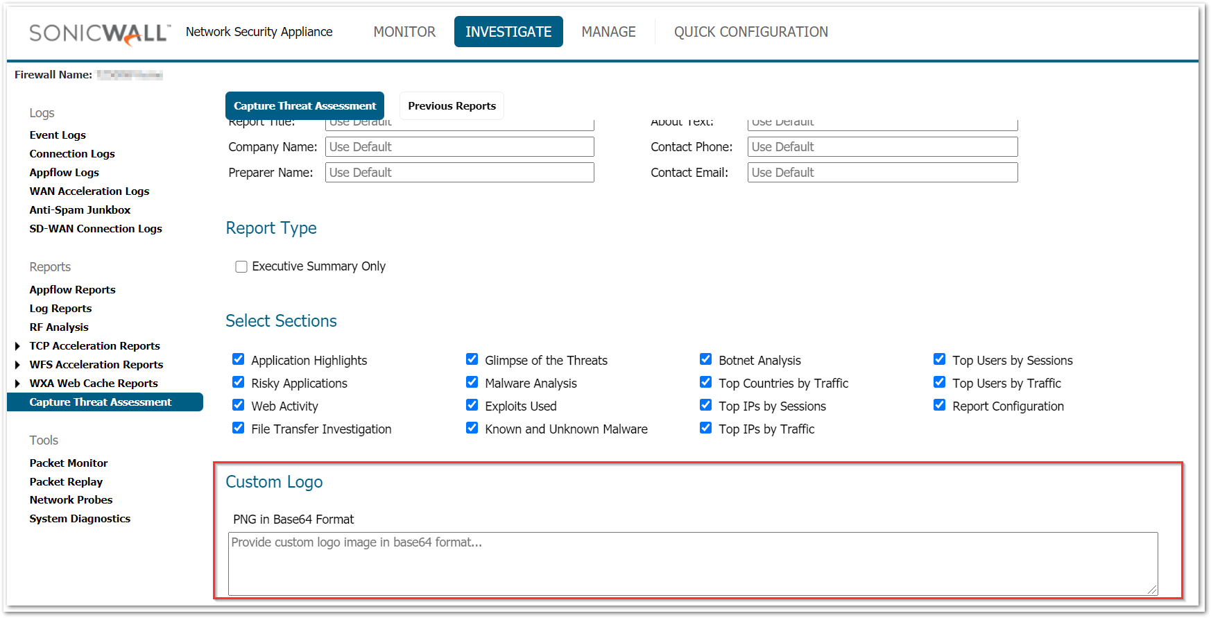 WCM - Individual device report — SonicWall Community